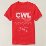 CWL T - Shirt Cardiff Airport<br><div class="desc">Das Design beinhaltet Informationen zur Flugsicherung für den Flughafen Cardiff. Ein tolles Geschenk für Piloten,  Flieger und Weltreisende.</div>