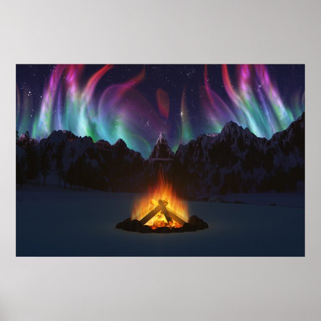Cwm Aurora Print Poster (Vorne)