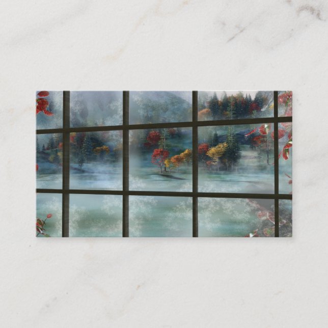 CWM Herbstfrost-Lesezeichen Visitenkarte (Vorderseite)