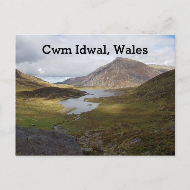 Cwm Idwal, Wales Feiertagspostkarte (Vorderseite)