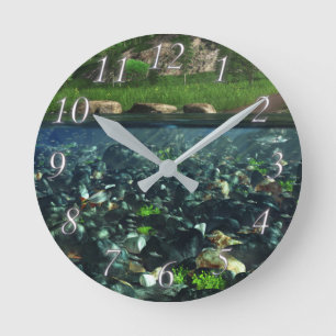 Cwm River Clock Runde Wanduhr