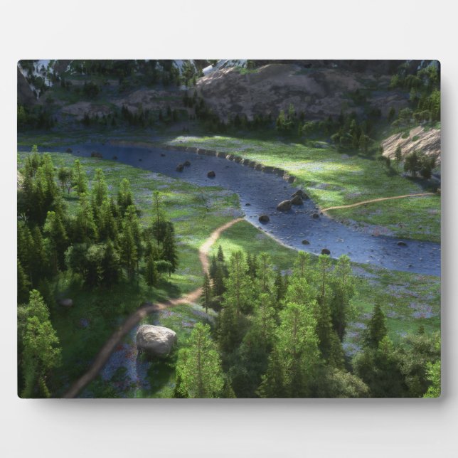 Cwm Solitude Foto Plaque Fotoplatte (Vorderseite)