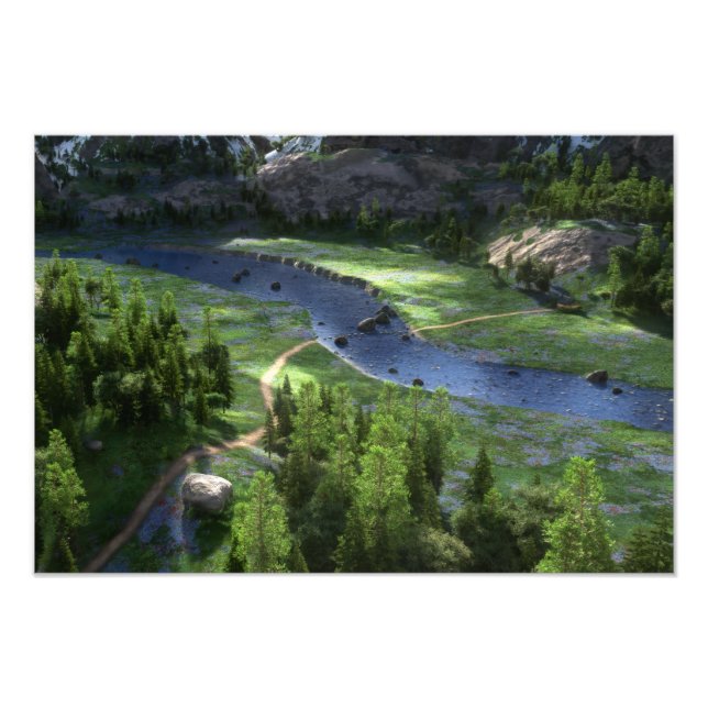 Cwm Solitude Foto Print (Vorne)