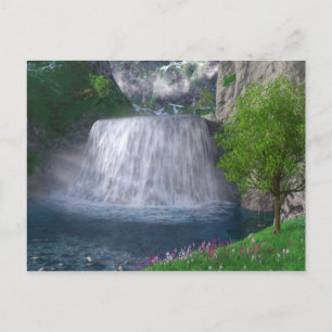 Cwm Waterfall Postkarte