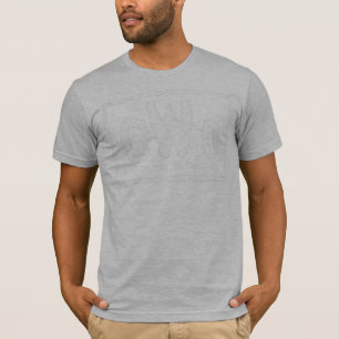 cWo Choda 4 Leben angepasste Schwarzweiss-t T-Shirt