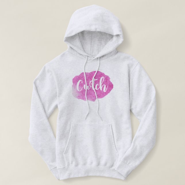 Cwtch Waliser Wales Jargon-Dialekt-Kapuzenpulli Hoodie (Design vorne)