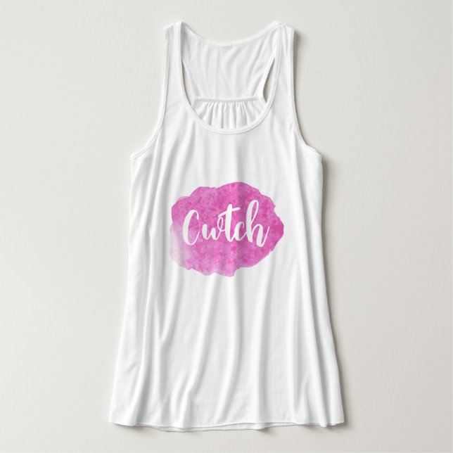 Cwtch Welsh Wales Slang Dialect Tank Top (Design Vorderseite)