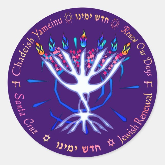 CY Logo Rundaufkleber - lila Runder Aufkleber (Vorderseite)