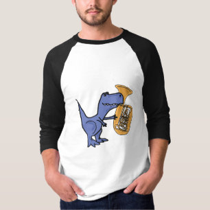 CY, T-Rex, der das Tuba-Shirt spielt T-Shirt