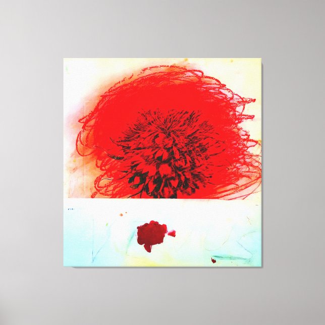 Cy-Twombly-Kunststil Leinwanddruck (Vorderseite)