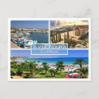 CY Zypern - Ayia Napa - Hafen - Nelia Beach - Postkarte