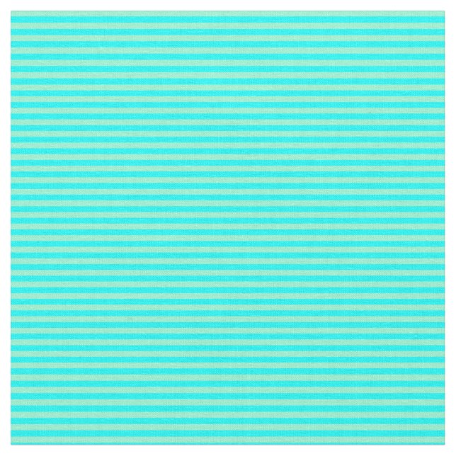 Cyan & Aquamarine Lines Stoff (Nahaufnahme)