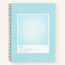 Cyan Blau Aura Swatch Engel Zahl Notizbuch