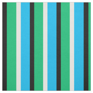 Cyan Blau Grün Streifen Textil Stoff