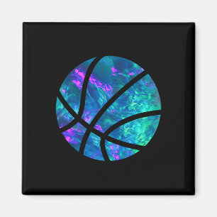 Cyan Blau Violett Teal Sketll Für Sportliebhaber S Magnet