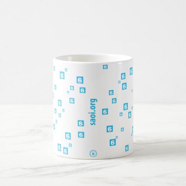 Cyan-blaue Tasse A1 (Mittel)