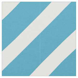 Cyan-blaue und weiße diagonale Streifen Stoff