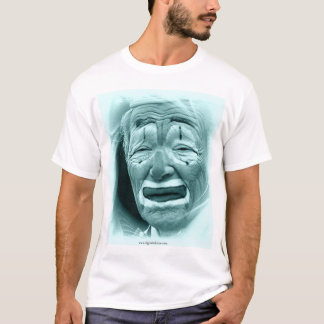 Cyan-blauer Clown T-Shirt