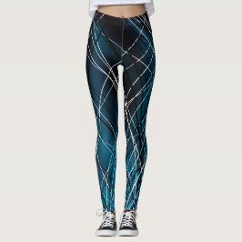 Cyan-blauer Strudel - Leggings
