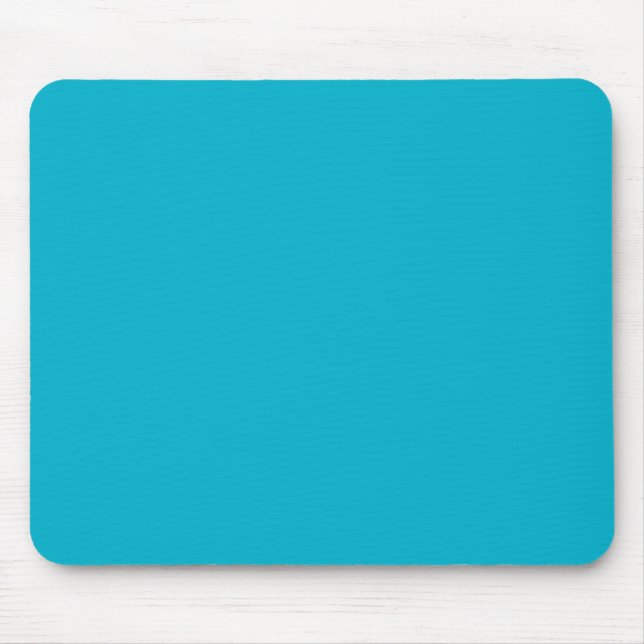 CYAN BLUE (feste Farbe) ~ Mousepad (Vorne)