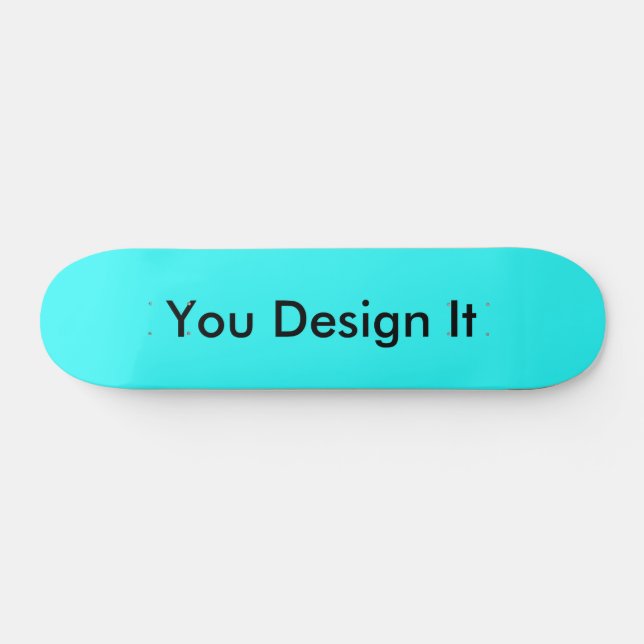 Cyan Blue Skateboard (Horizontal)