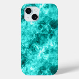 Cyan Crumpled Texture Case-Mate iPhone Hülle
