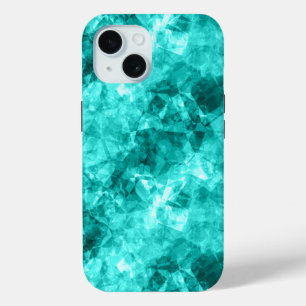 Cyan Crumpled Texture Case-Mate iPhone Hülle
