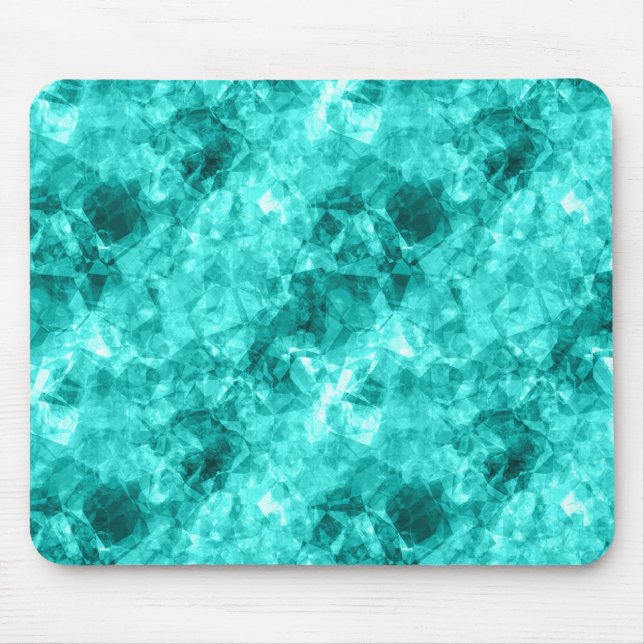 Cyan Crumpled Texture Mousepad (Vorne)