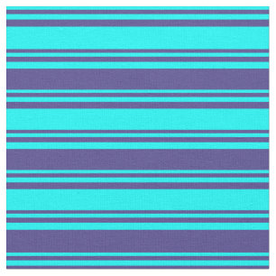 Cyan & Dark Slate Blue Colos Muster Stoff