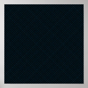 Cyan Diamonds nahtlos Poster