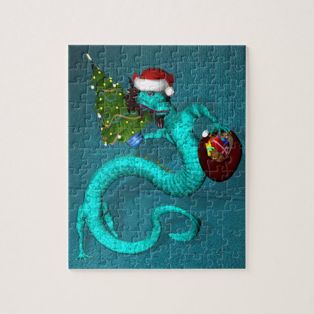 Cyan Dragon 8x10 Puzzle (Vertikal)