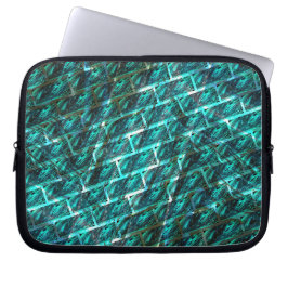 Cyan gefärbt, gegraut, gerieben oder andere Ziegel Laptopschutzhülle
