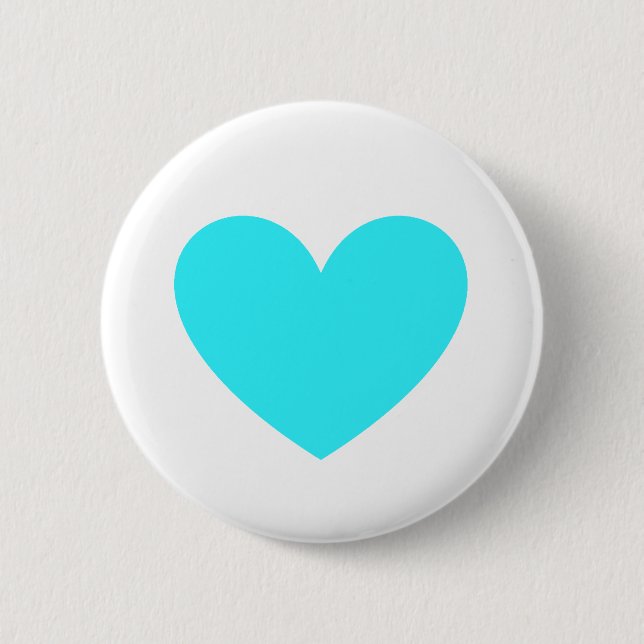 Cyan Heart Button (Vorderseite)