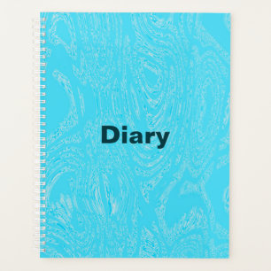 Cyan Ice Spiral Notebook Planer