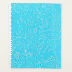 Cyan Ice Spiral Notebook Planer