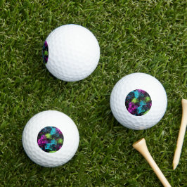 Cyan Magenta Limette Cyberpunk | Extrem 3D Golfball