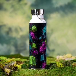 Cyan Magenta Limette Cyberpunk | Extrem 3D Trinkflasche