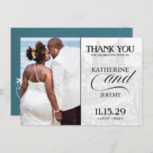 Cyan Mexico Passport Dankeskarte