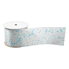 Cyan Rain Ribbon Satinband