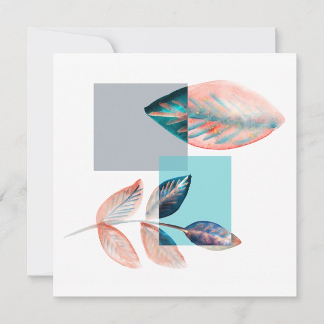 Cyan Red Leaf (Vorderseite)