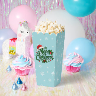 Cyan-Schneemuster-Feiertag Geschenkschachtel