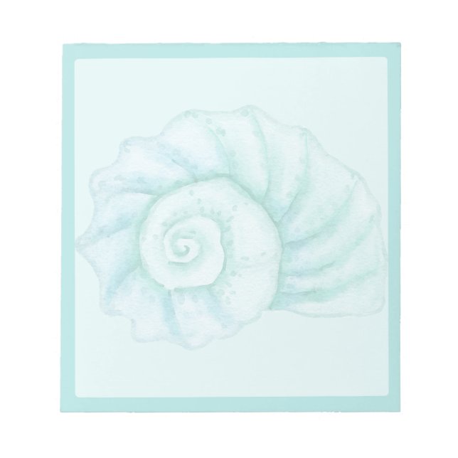 Cyan Shell Notizblock (Vorderseite)