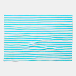 Cyan Stripe Geschirrtuch