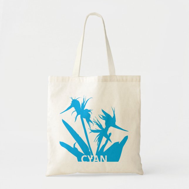 CYAN - Tote bag con Flor del paraíso en calipso  Tragetasche (Vorne)