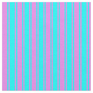 Cyan und Violet farbiges Streifenmuster Stoff