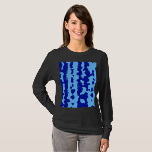 Cyanblaue unregelmäßige abstrakte Gestaltung  T-Shirt