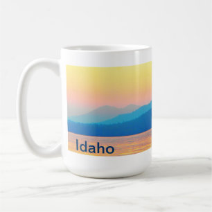 Cyaner und Lachsrosa Sonnenuntergang Tasse