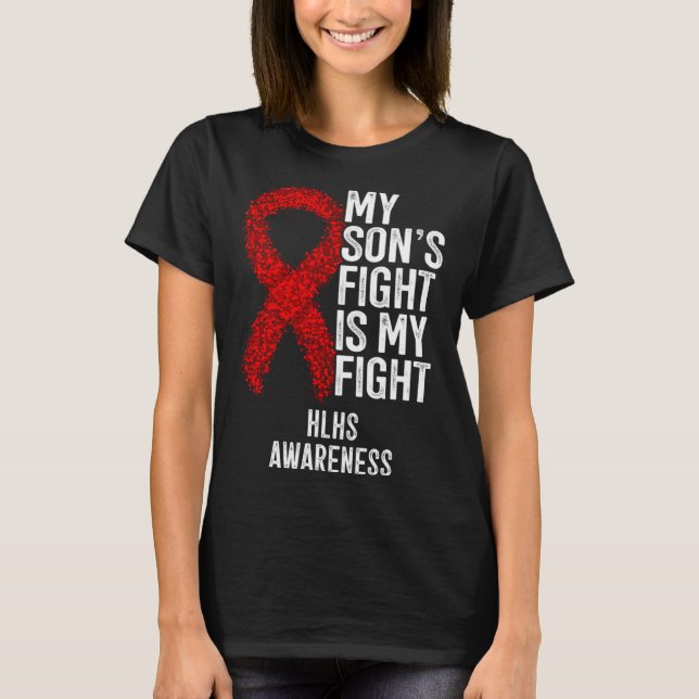 Cyanotic Heart Disease My Son's Fight Is My Fight  T-Shirt (Vorderseite)