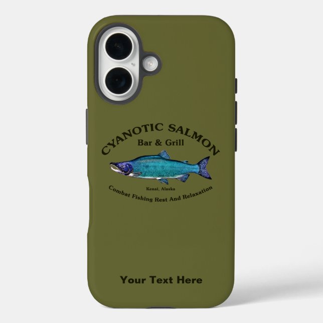 Cyanotic Lachs Bar & Grill Case-Mate iPhone Hülle (Rückseite)
