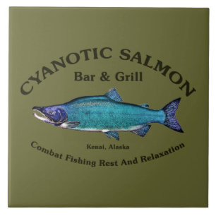Cyanotic Lachs Bar & Grill Fliese